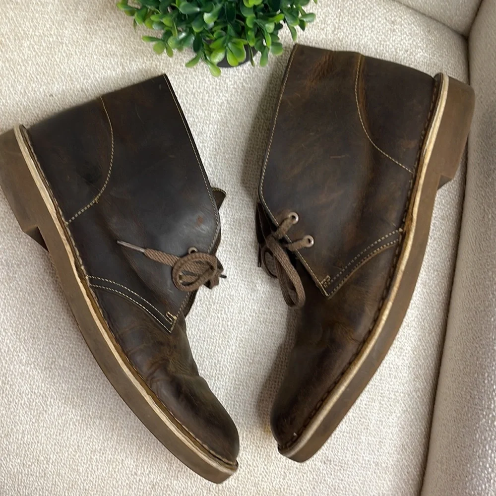 Clarks Desert Boot Evo Beeswax Leather Chukka boots men’s size 10.5